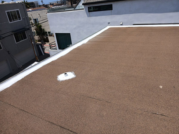 Brown roof.